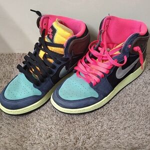 Colorful High-Top Sneakers